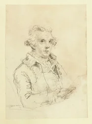 Autoportret, ok. 1790 (papier, grafit)