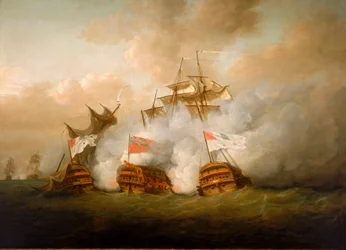 "Brunswick" i "Vengeur du Peuple" w bitwie 1 czerwca 1794 r.