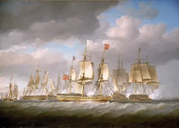"Królewski suweren" niosący Ludwika XVIII (urodzonego jako Louis Stanislas Xavier