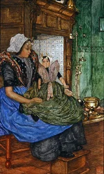 Ulubiona lalka (akwarela na papierze)