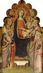 Madonna z Dzieciątkiem na tronie ze świętymi Janem Chrzcicielem, Piotrem, Marią Magdaleną, Pawłem i Szczepanem, Świętą Męczennicą i Aniołami,