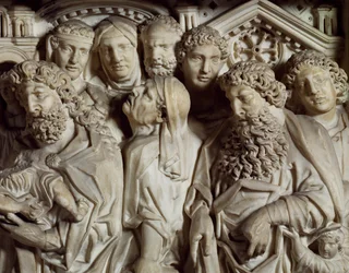 Prezentacja w świątyni, panel z ambony baptysterium św. Jana