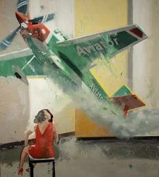 Air Blow IV, 2023 (olej na płótnie)