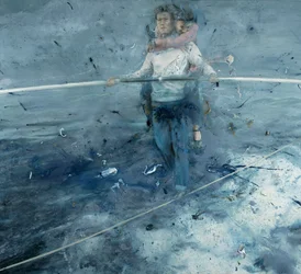 Tightrope walker, 2021 (olej na płótnie)