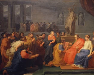 Dwanaście prowincji imperium składających hołd Franciszkowi I (Burbone) – Nicola de Laurentis (1783-1832).
