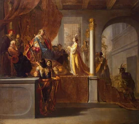 Królowa Saby przed Salomonem, 1640s