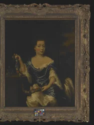 Portret damy (olej na płótnie)