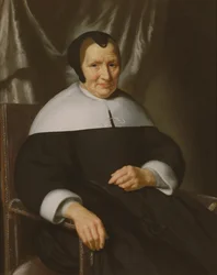 Portret damy siedzącej w fotelu