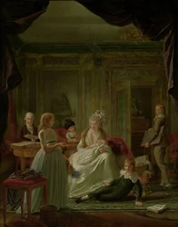 Portret Aernouta van Beeftingha, jego żony Jacoby Marii Boon i ich dzieci Aernout van Beeftingh (1759-1831) ze swoją pierwszą żoną Jacobą Marią Boon (1760-1800) i ich dziećmi