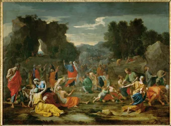 Les Israelites recuillant la manne dans le desert - Izraelici zbierający mannę na pustyni ...