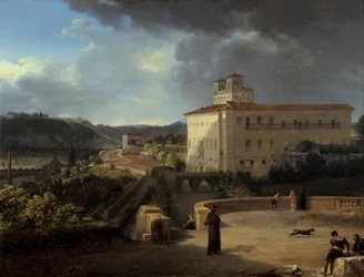 Widok Willi Medicis, Rzym, 1815