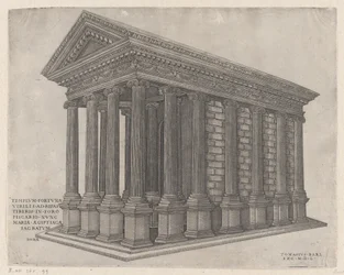 Świątynia Fortuny, Rzym, 1550., 1550.