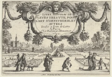 Tabliczka tytułowa, z Nowej Księgi Kwiatów Bardzo Pożytecznych, 1645., 1645.