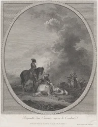 Zwłoki żołnierza po walce, 1781., 1781.
