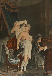 Le Lever, Wstawanie, c1770-1810, 1913