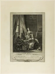 La Toilette, z Monument du Costume Physique et Moral de la fin du Dix-huitième siècle