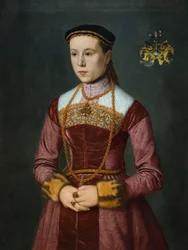 Zuzanna Stefan, żona Wolfganga Furtera, początek lat 60. XV wieku (olej na płótnie)
