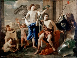 Triumf Dawida. Obraz Nicolasa Poussin