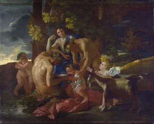 Wychowanie Bachusa, ok. 1628-29