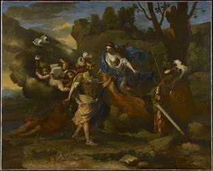 Wenus, Matka Eneasza, przedstawiająca mu broń wykutą przez Wulkana, ok. 1635 (olej na płótnie)