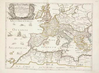 Mapa Cesarstwa Rzymskiego, ok. 1675-76