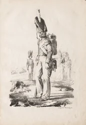 Stroje wojskowe: Sargent piechoty, 1817-18.