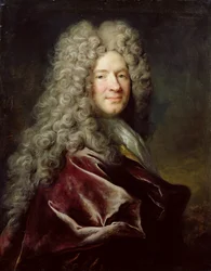 Portret mężczyzny w fioletowej szacie, ok. 1700 (olej na płótnie)