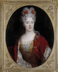 Portret kobiety. Obraz Nicolasa de Largilliere (1656-1746) (olej na płótnie)