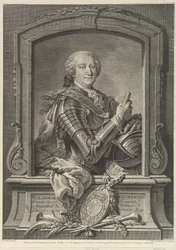 Portret Maréchala de Lowendal, XVIII wiek.