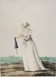 Poranna suknia nad morzem z „Galerii Mody” N. Heideloffa, 1802