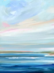 Pastelowy horyzont nad oceanem