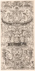 Ozdobny panel z napisem „Victoria Augusta”
