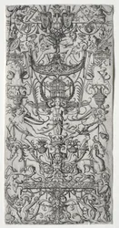 Panel ozdobny z klatką dla ptaków, ok. 1900 r. 1500-1512.
