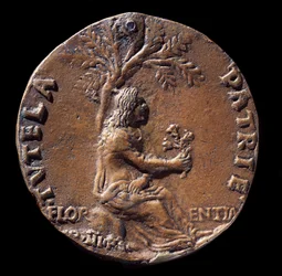 Medalion przedstawiający Lorenzo de Medici, zwany Wspaniałym (brąz