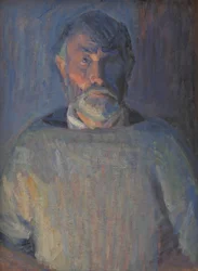 Portret artysty. Światło lampy