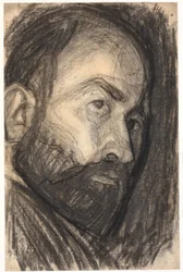 Autoportret. Głowa 3/4 profil w prawo