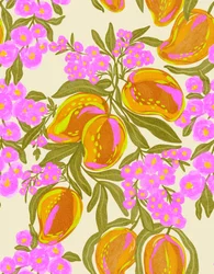 Żywe kwiaty mango
