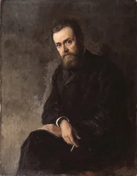 Portret autora Gleba Uspieńskiego 1843-1902, 1884
