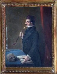 Portret Ferdynanda Wolfa (1797-1854). (członek powstania dekabrystów lub dekabrystów, w 1825 r.). Praca Nikołaja Aleksandrowicza Bestużewa (1791-1855), akwarela na papierze, ok. 1830-1840. Sztuka rosyjska