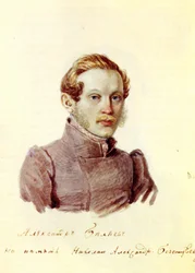 Portret dekabrysty Aleksandra Bielajewa 1803-1887, 1832-1833
