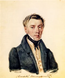 Portret dekabrysty Aleksandra Juszniewskiego 1786-1844, 1839
