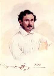 Portret księcia dekabrysty Dmitrija Szczepina-Rostowskiego 1798-1858, 1839