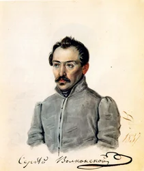 Portret hrabiego dekabrystów Siergieja Wołkońskiego 1788-1865, 1837