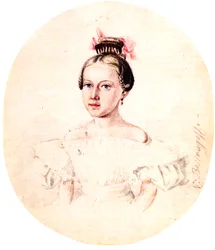 Portret Olgi Annenkovej, córki Grudnia Iwana Annenkovej,