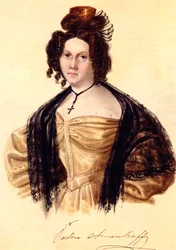 Portret Prasovyi Annenkovej 1800-1876, żony dekabrysty Iwana Annenkowa, 1836