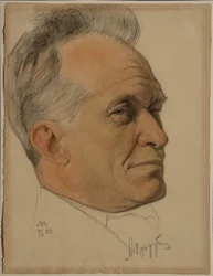 Portret Aleksandra Dmitriewicza Ciurupy 1870-1928, 1922