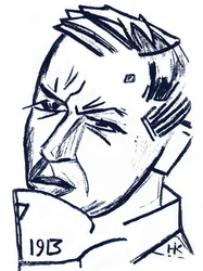 Portret artysty i autora Davida Burliuka 1882-1967, 1913
