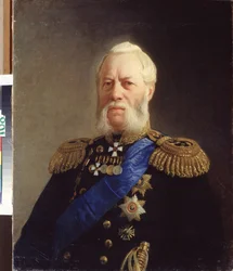 „Portret admirała Aleksandra Panfiłowa (1808-1874)” Obraz Nikołaja Nikołajewicza Ge (wesoły) (1831-1894) 1871 Państwowe Centralne Muzeum Marynarki Wojennej Sankt Petersburg