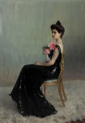 Portret hrabiny Marii Pawłowny Abamelik-Łazariewej 1876-1955, z domu Demidowa, 1900-1901.