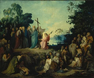 Św. Andrzej Apostoł stawia krzyż na wzgórzach Kijowa, 1848